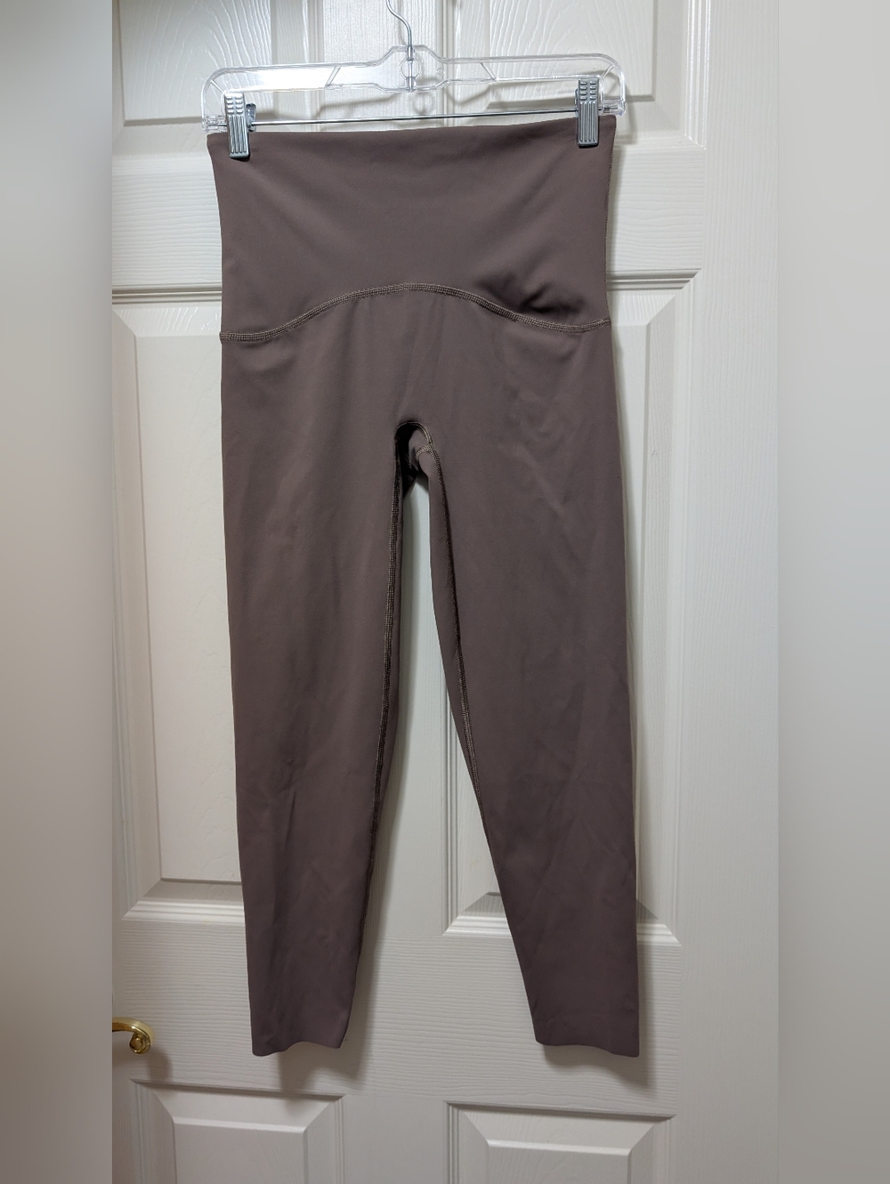 SPANX SPANXshape Booty Boost 7/8 Leggings Smoke Brown Tan Medium